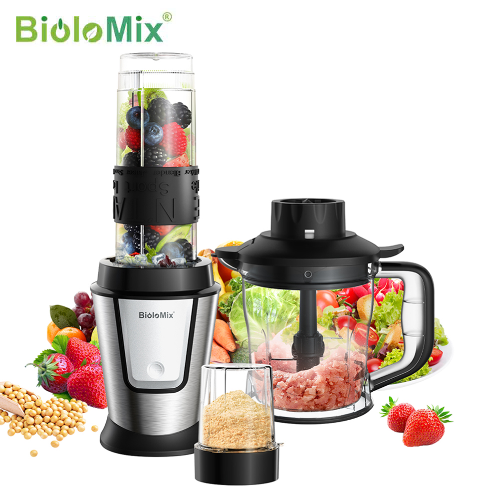 Citrus Juicer Bar - BioloMix 3-in-1 Multifunctional Food Processor 700W