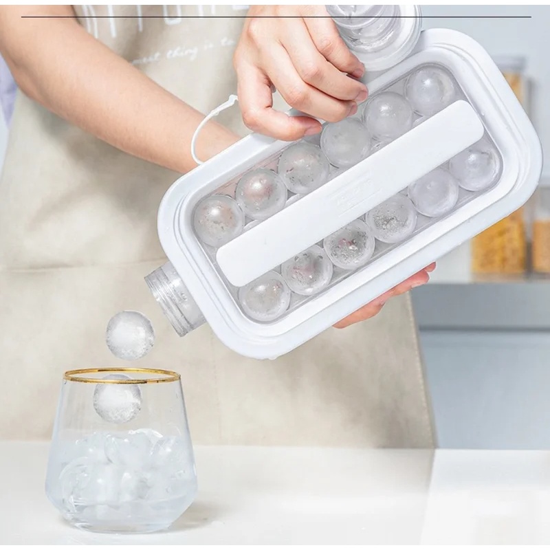Ice Mold Sphere - 2-in-1 New Ice Hockey Pot Making