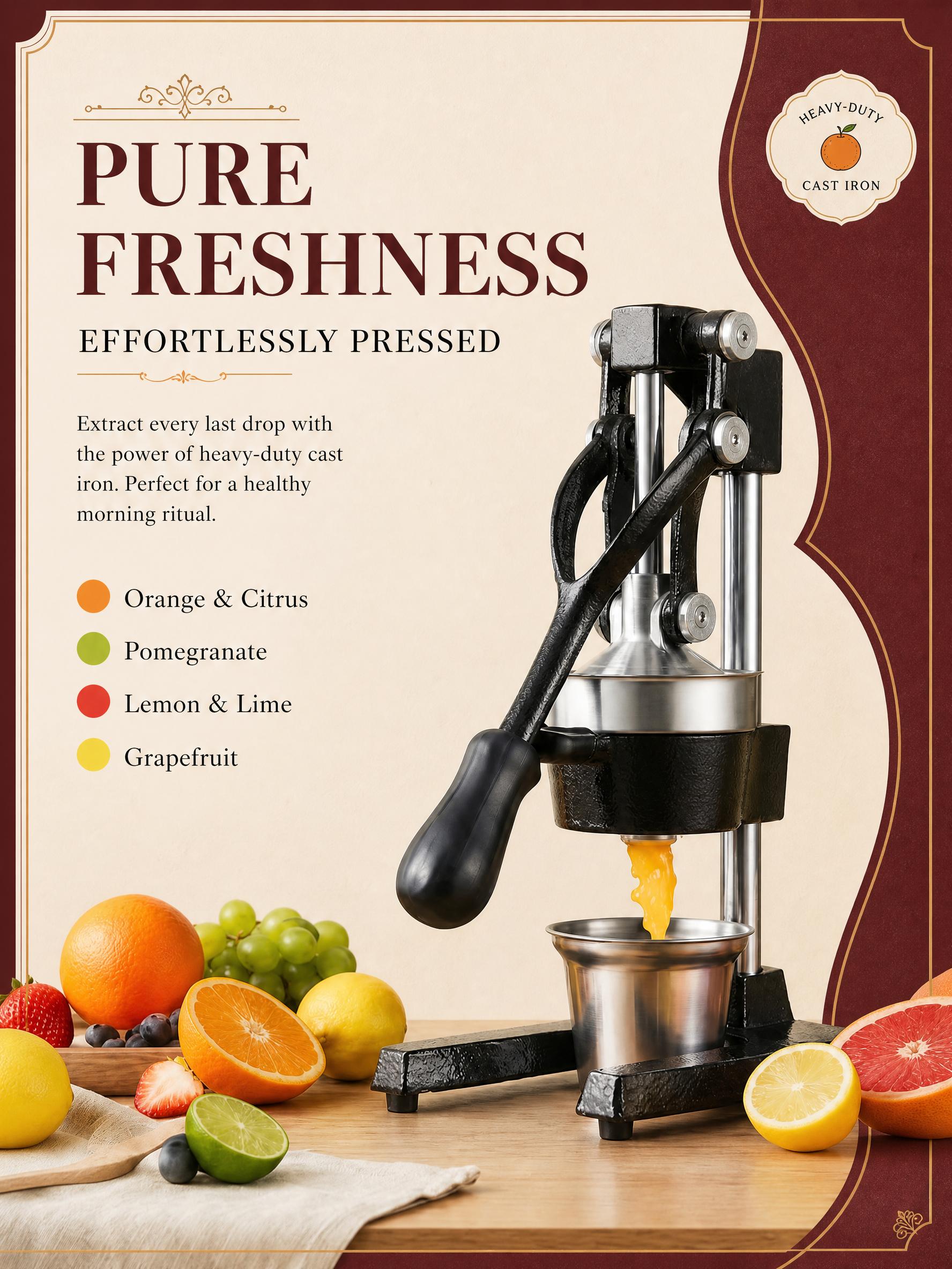 Manual Juicer, Manual Citrus J - Citrus Juicer Bar review and price