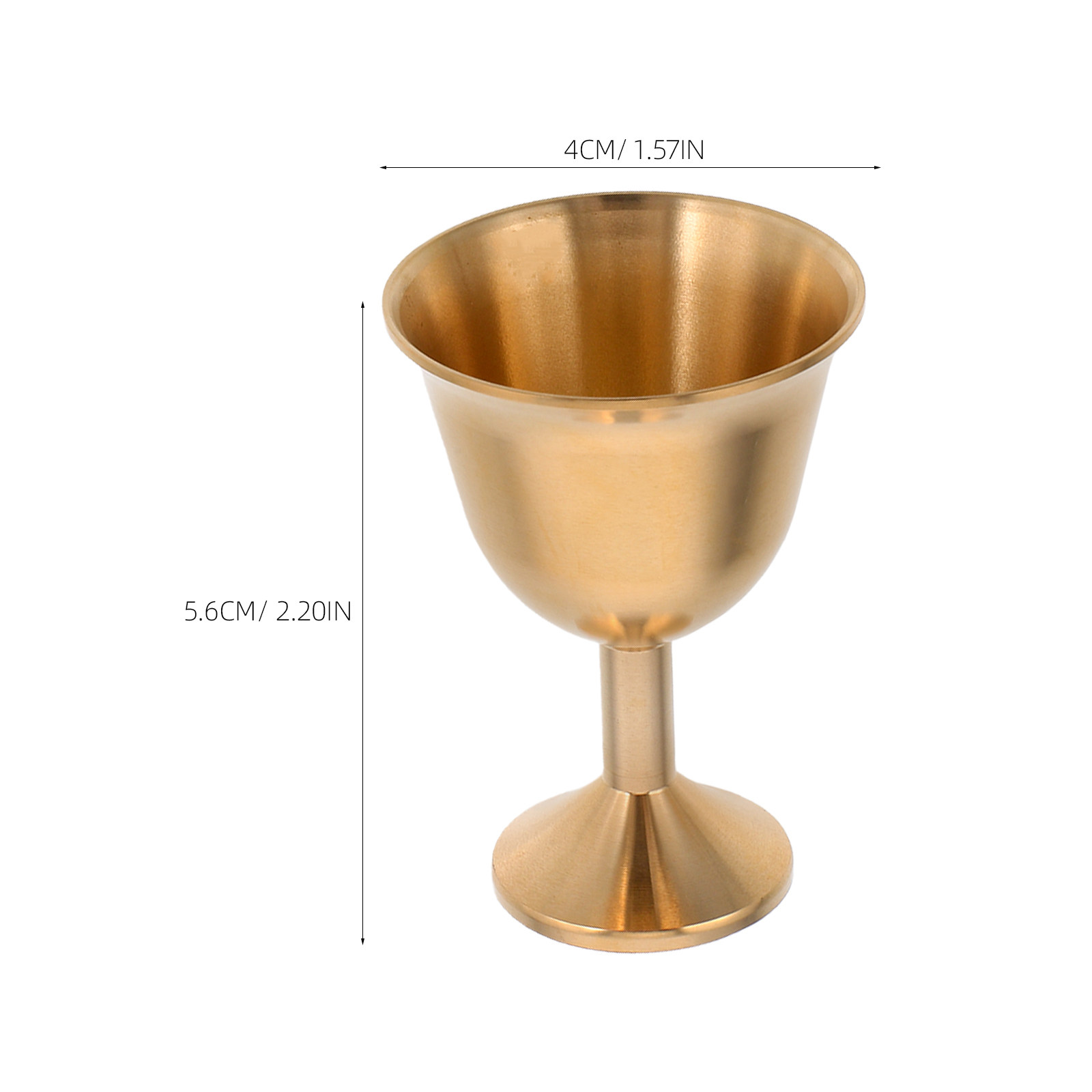Brass Wine Goblet Set 2 Piece  - Home Bar Set review and price