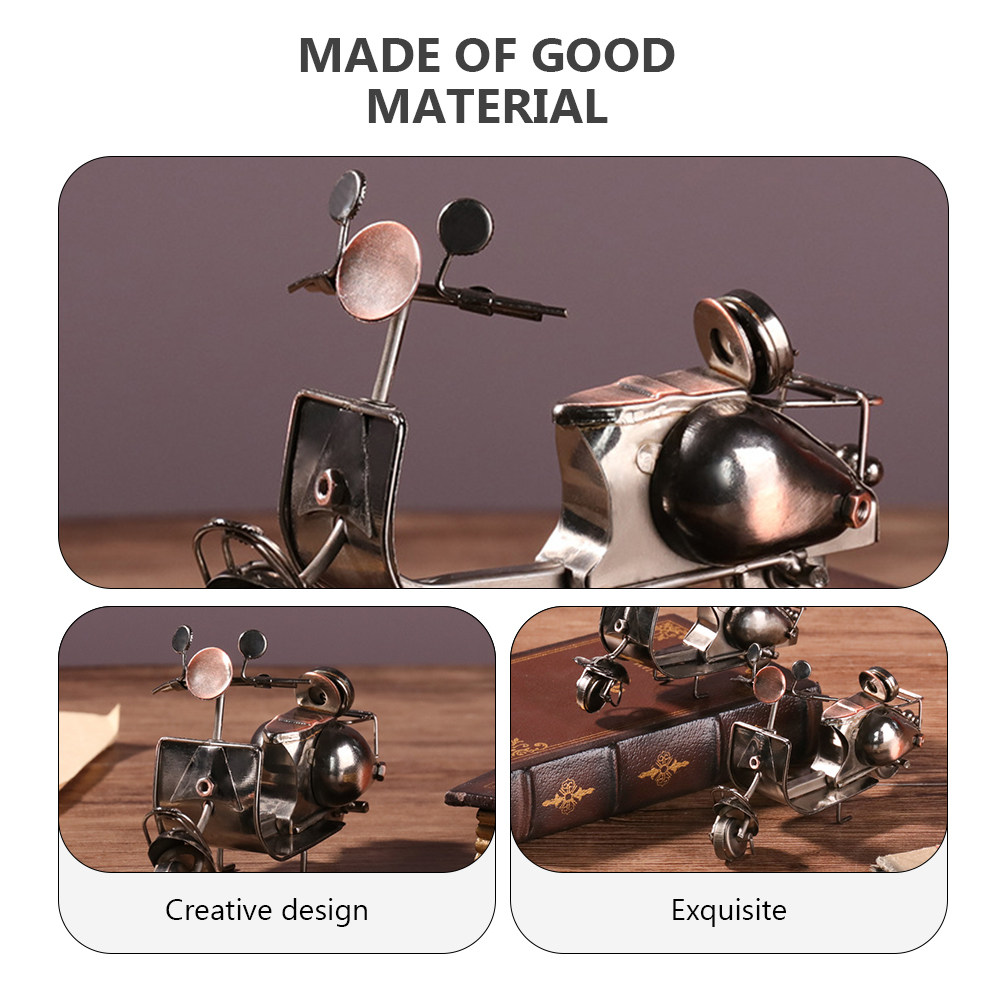 Retro Iron Motorcycle Sculptur - Home Bar Shelf review and price