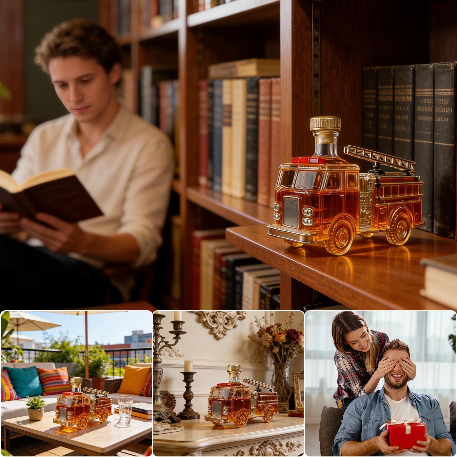 Liquor Bottle 300ml Fire Truck - Home Bar And Cabinet review and price