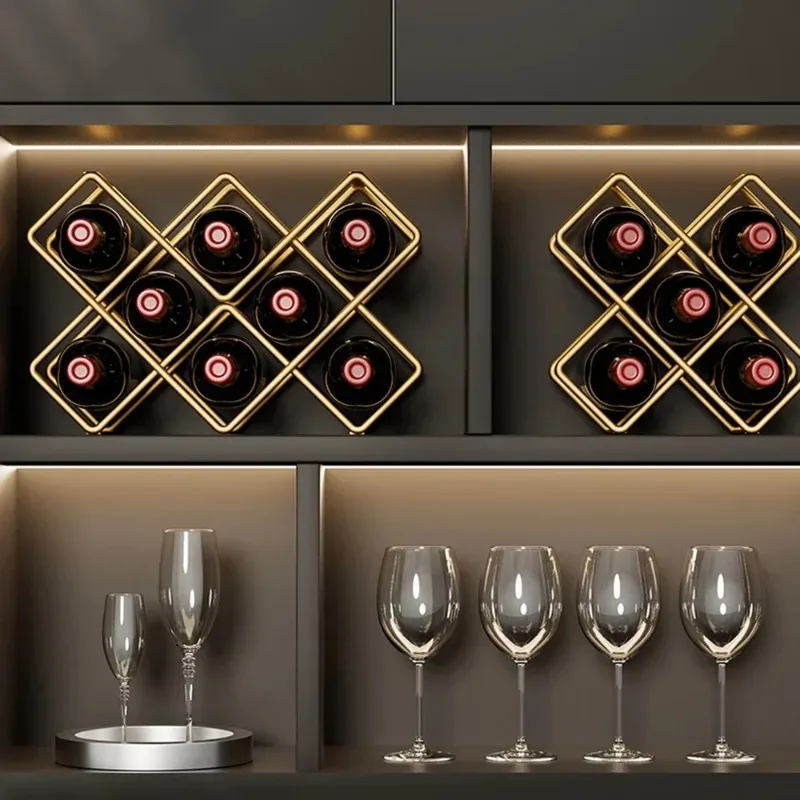 5 Grid Iron Metal Wine Rack Re - Home Bar And Cabinet review and price
