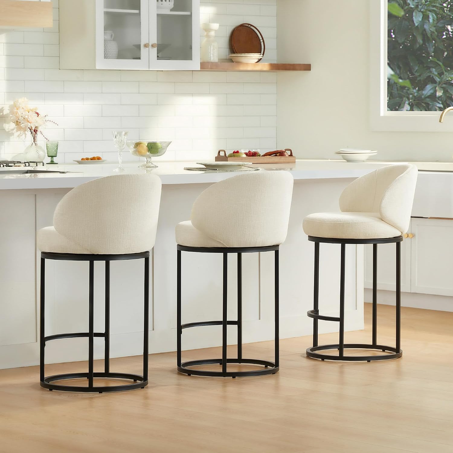 Upholstered Swivel Bar Stools  - Home Bar Stools review and price