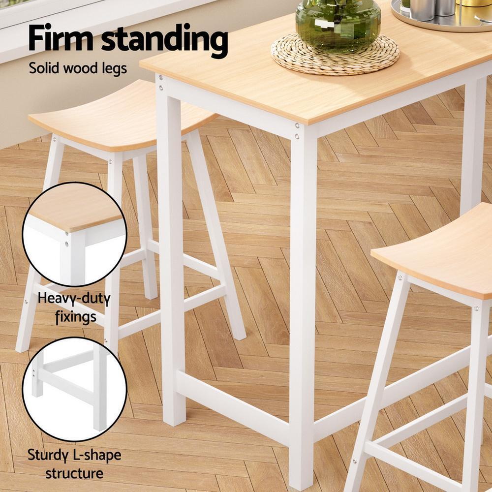 &Solid Wood Bar Table and Stoo - Home Bar Stools review and price