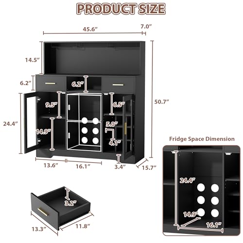 Mini Fridge Cabinet with Stora - Home Bar And Cabinet review and price