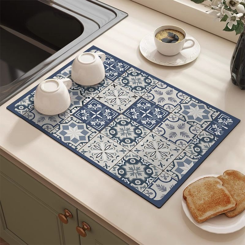Retro Tile Pattern Absorbent D - Bar Mat Rubber review and price