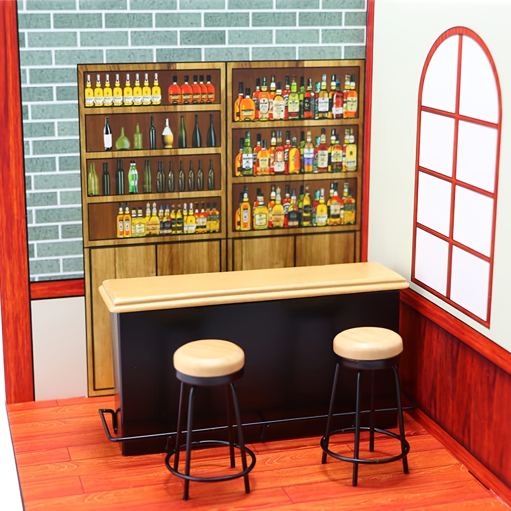 3Pcs 1:12 Dollhouse Mini Bar T - Home Bar Set review and price