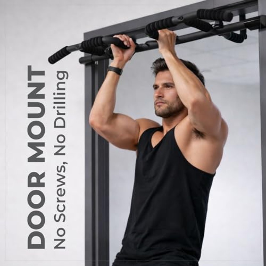 Doorway Pull Up Bar Set with S - Home Bar Set review and price