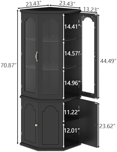 Corner Bar Cabinet w/LED Light - Home Bar And Cabinet review and price