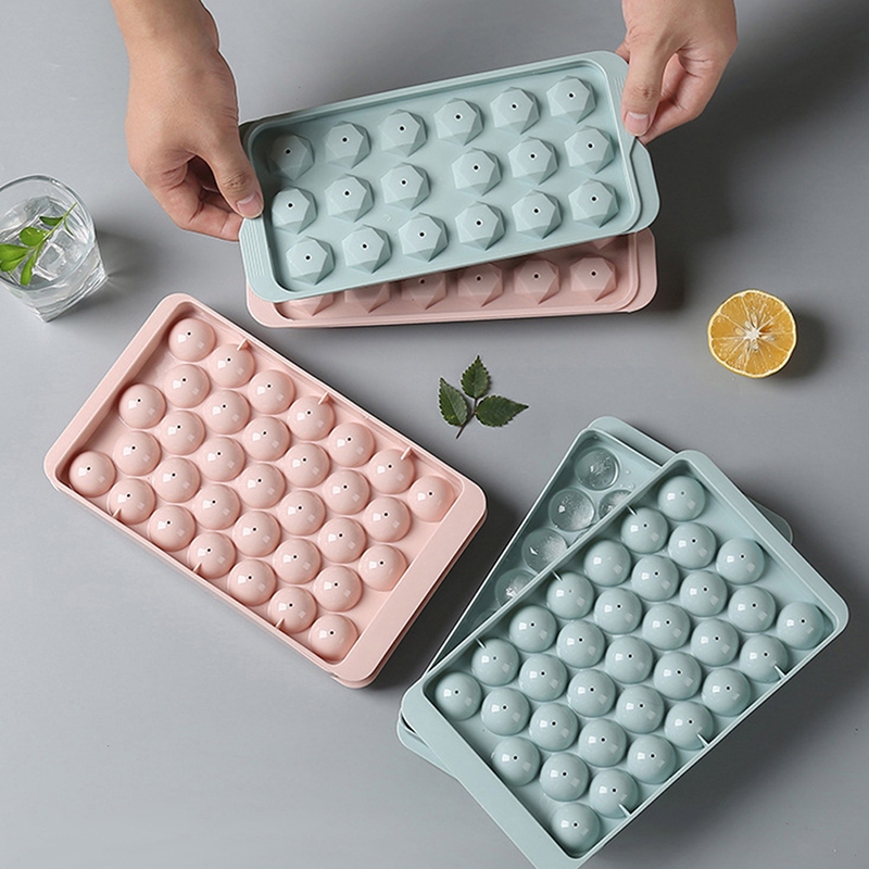 1Pc 3D Round  Tray with Lid Pl - Ice Mold Sphere review and price