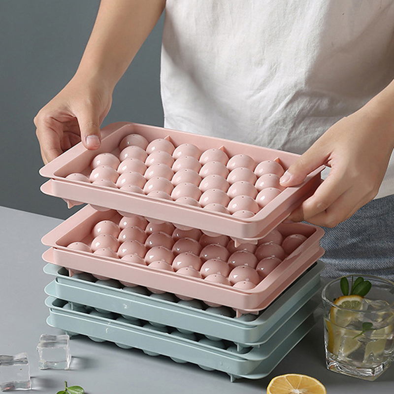 1Pc 3D Round  Tray with Lid Pl - Ice Mold Sphere review and price