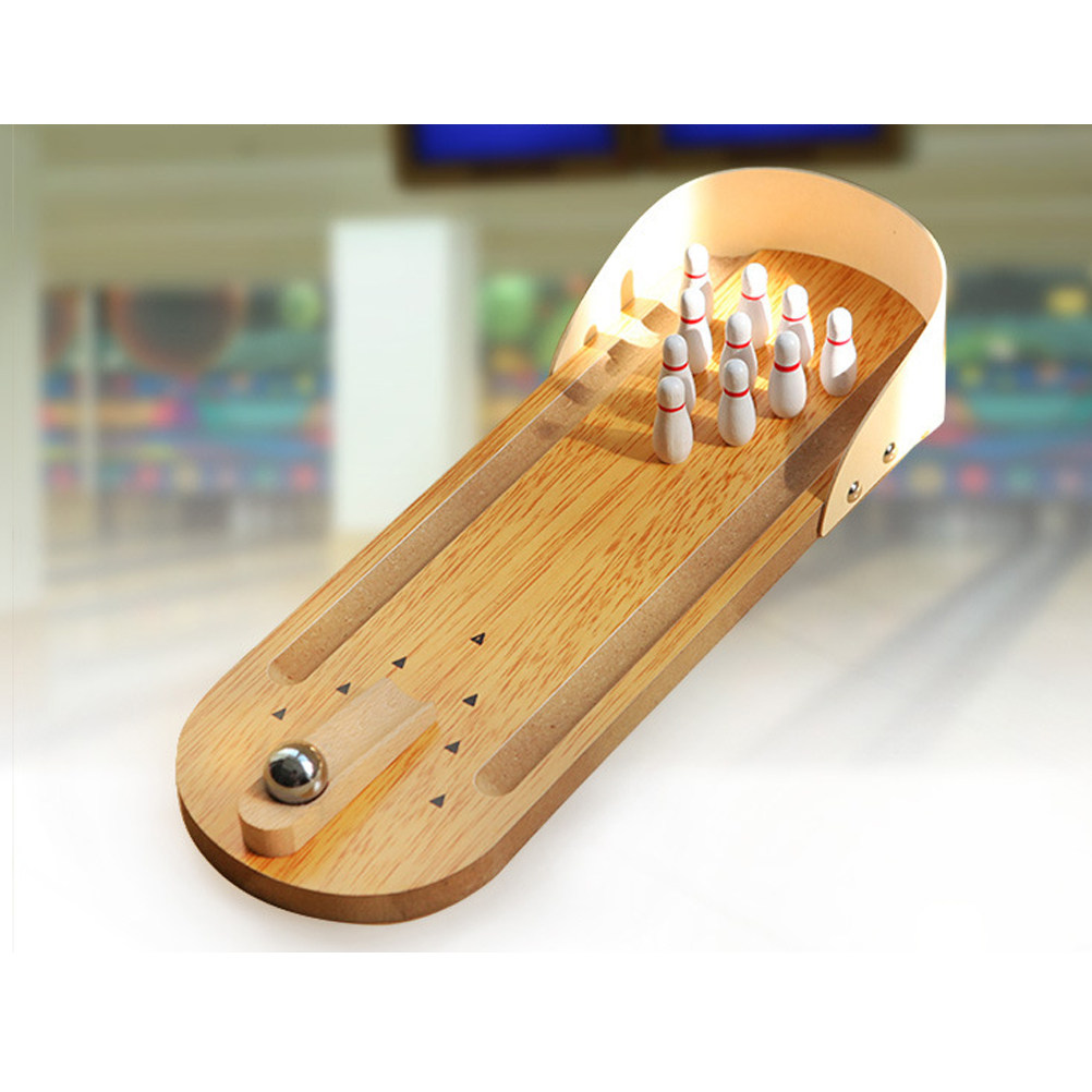 1Pcs Wooden Mini Bowling Set D - Home Bar Set review and price