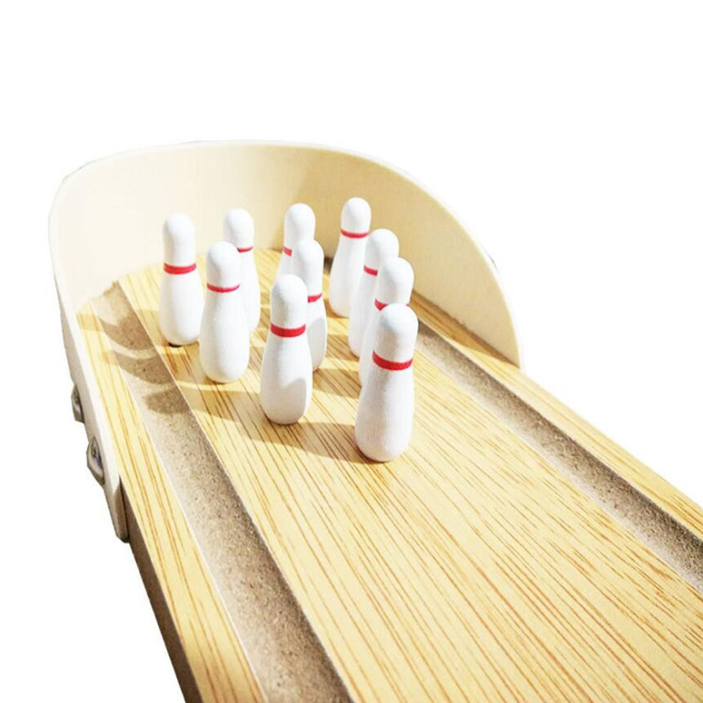 1Pcs Wooden Mini Bowling Set D - Home Bar Set review and price