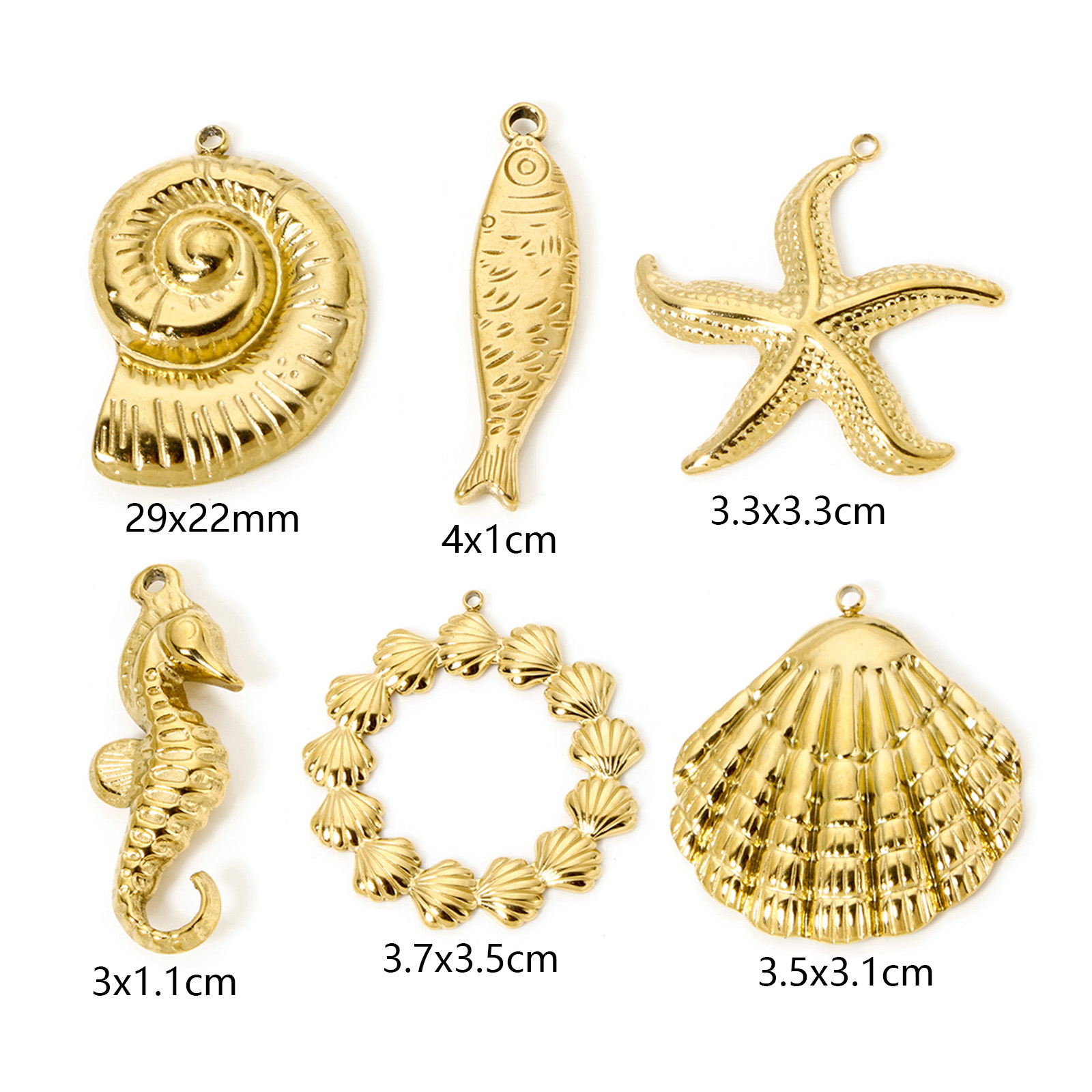 1 Piece Seahorse Animal Shell  - Bar Cart Gold review and price