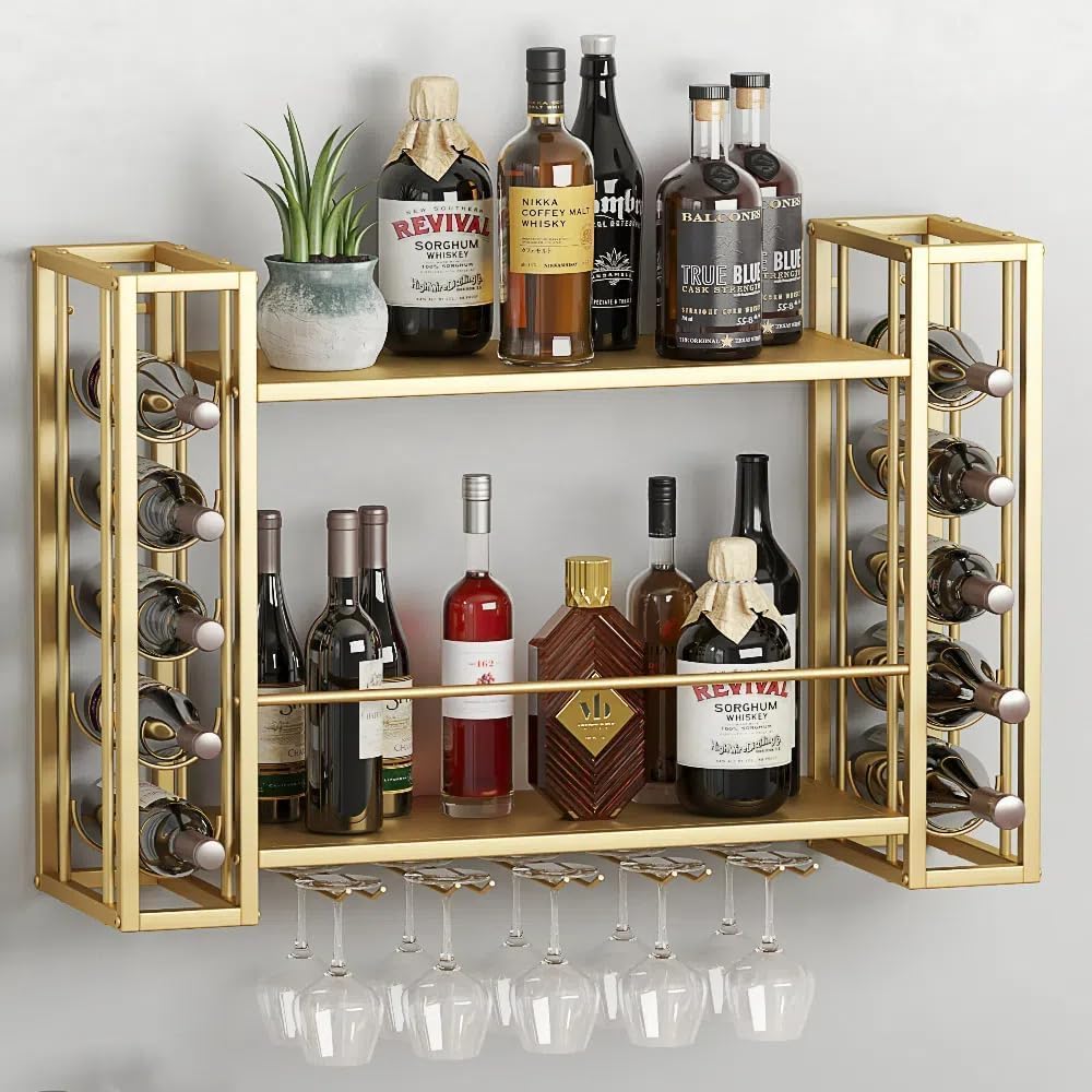 Wall Mounted Wine Rack, Wine R - Home Bar Shelf review and price